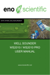 WELL SOUNDER WS2010 / WS2010 PRO USER MANUAL