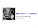 Solid-state NMR training course - New York Structural Biology Center