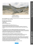 Specification summary - Sandvik Mining and Construction