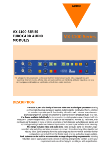 VX-1100 Series - Vortex Communications Ltd
