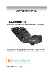 DXA-CONNECT Operating Manual