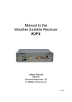 Manual to the Weather Satellite Receiver R2FX