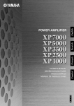 XP7000/XP5000/XP3500/XP2500/XP1000 Owner`s Manual