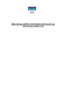 millipak 4qpm controller manual