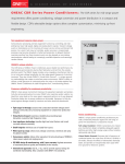 ONEAC CDR Series Power Conditioners: The CDR series for mid