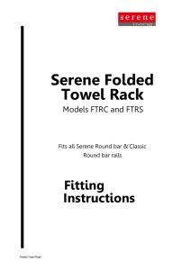 Serene Folded Towel Rack