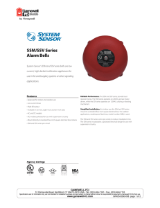 SSM/SSV Series Alarm Bells - Gamewell-FCI