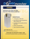 DWBG - PowerMaster Gate Openers