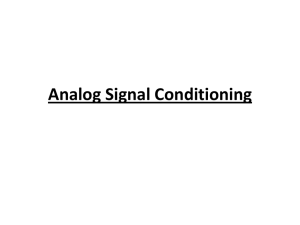Analog Signal Conditioning