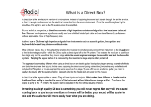 Radial Direct Box - Tom Lee Engineering