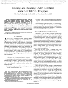 Reusing and Rerating Older Rectifiers with New DC/DC