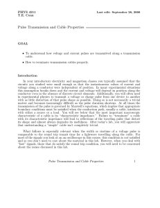 Pulse Transmission and Cable Properties