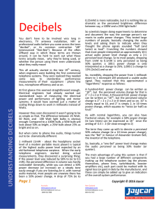 Decibels