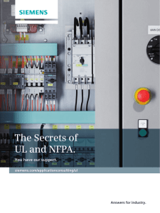 The Secrets of UL and NFPA. - Automation Technology
