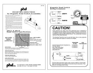 6441-045 Mounting Directions for Magnetic Reed