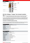 CANopen "Compact" Bus Terminal Controller