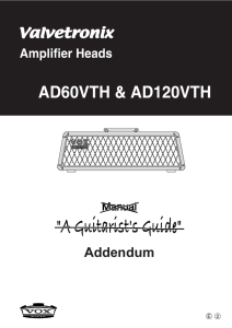 AD60VTH/AD120VTH Addendum