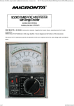 Micronta 22-204A range doubler multimeter instructions