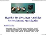 SB-200 Restoration and ModificationsWA3DSP