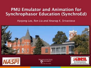 PMU Emulator and Animation for Synchrophasor Education