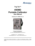 45EMD Portable Calibrator