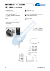 KEYSTONE JACK CAT 5e FCC-68