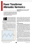 Power Transformer Attenuates Harmonics