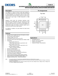 PAM8019 - Diodes Incorporated