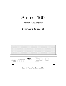 Stereo 160 - Goldpoint Level Controls