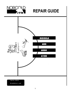 Norcold 600 Service manual