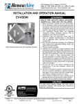 installation and operation manual ev450in