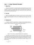 Lab – 1: Linear Solenoid Actuator