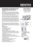710/713CS/LS 7109/7139CS/ SERIES Photoelectric Smoke Alarm