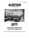Installation Guidelines for Prime Power Application