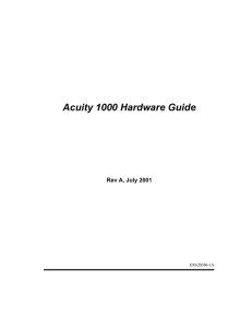 Acuity 1000 Hardware Guide