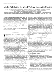 Model Validation for Wind Turbine Generator Models