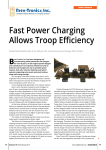 Fast Power Charging Allows Troop Efficiency