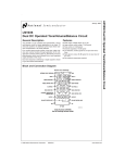 LM1036 Dual DC Operated Tone/Volume/Balance Circuit