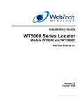 WT5000 Series Installation Guide