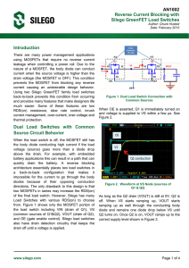 AN-1002 Reverse Current Blocking with Silego GreenFET Load