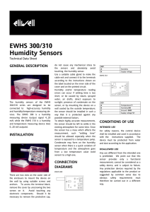 EWHS 300/310 Humidity Sensors