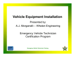 Vehicle Equipment Installation - Emergency Vehicle Technician