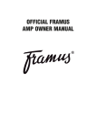 official framus amp owner manual