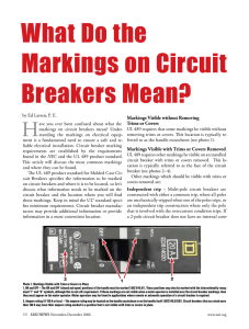 Schneider...what do the markings on circuit breakers mean?