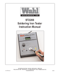 ST2200 Soldering Iron Tester Instruction Manual