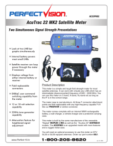 AcuTrac 22 MK2 Satellite Meter