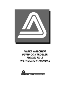 iwaki walchem pump controller model fd-2