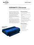 PORTAWATTZ 1750 inverter