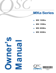MXa Owner`s Manual