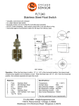 FLT 240 Stainless Steel Float Switch